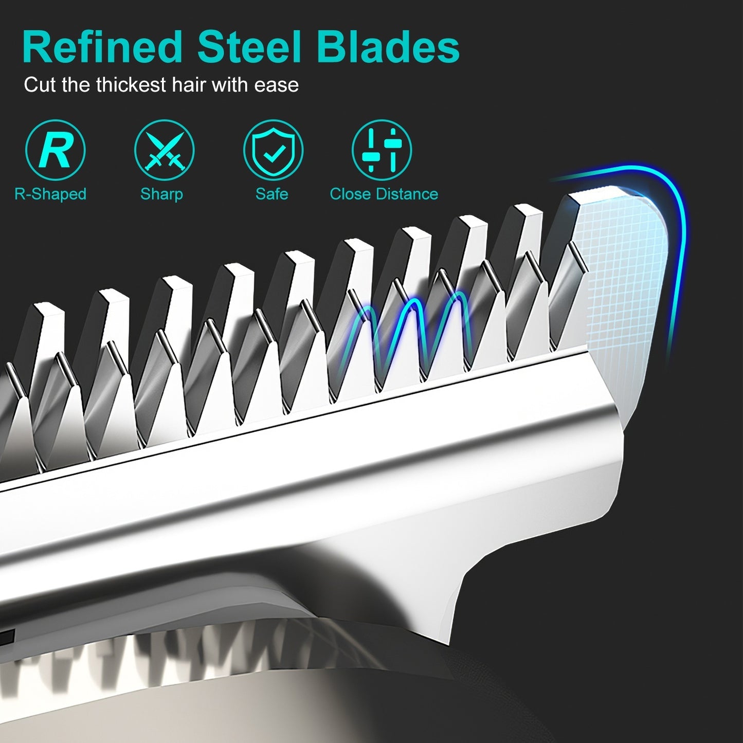 All In One Beard Trimmer For Men With 5 Trimmer Heads IPX5 Waterproof Electric Razor