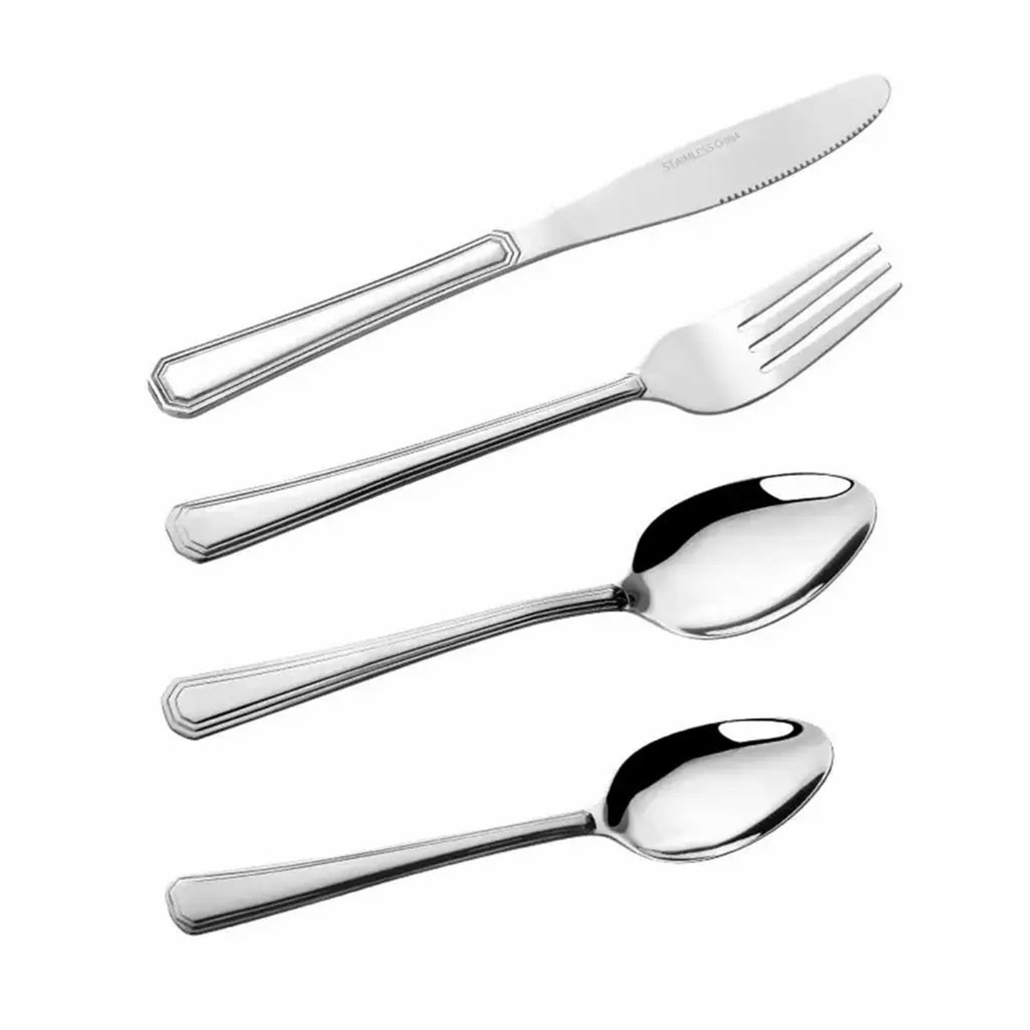 16-Piece Luxury Premium Silverware Dinnerware Tableware Set For Home