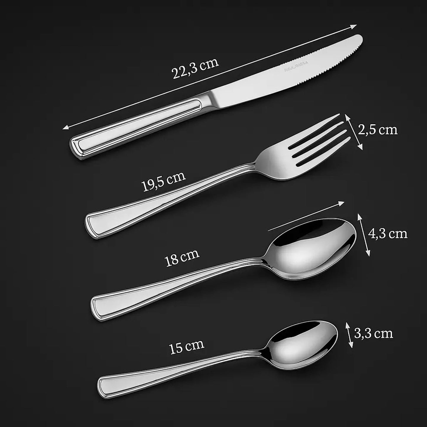 16-Piece Luxury Premium Silverware Dinnerware Tableware Set For Home