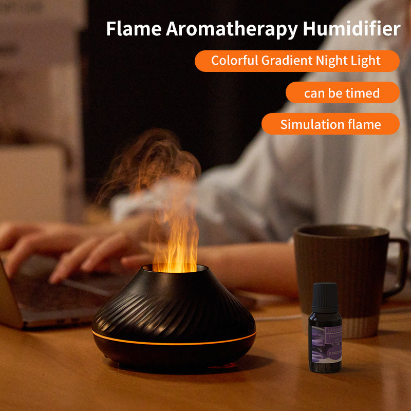 t RGB Flame Aroma Diffuser 130Ml