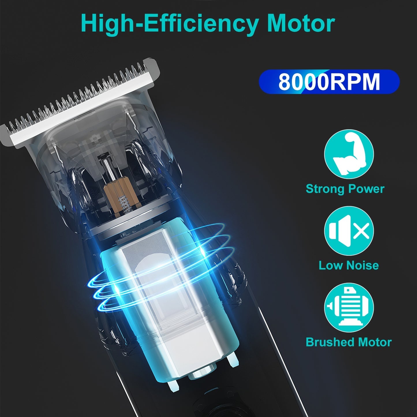 All In One Beard Trimmer For Men With 5 Trimmer Heads IPX5 Waterproof Electric Razor
